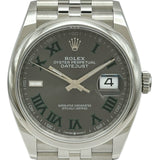 ロレックス ROLEX デイトジャスト36 126200 スレート ステンレススチール 自動巻き メンズ 腕時計