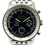 ブライトリング BREITLING モンブリラン スパシオグラフ A36030.1 ブラック ステンレススチール 自動巻き メンズ 腕時計