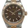 ロレックス ROLEX デイトジャスト28 チョコ 279171 チョコ ピンクゴールド/ステンレススチール 自動巻き レディース 腕時計