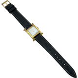 エルメス HERMES Hウォッチ RS1.201 ホワイト ゴールドメッキ/ステンレススチール クオーツ レディース 腕時計
