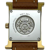 エルメス HERMES Hウォッチ HH1.201 ホワイト ステンレススチール クオーツ レディース 腕時計