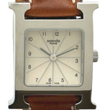 エルメス HERMES Hウォッチ ドゥブルトゥール HH1.210 シルバー ステンレススチール クオーツ レディース 腕時計
