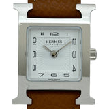 エルメス HERMES Hウォッチ HH1.201 ホワイト ステンレススチール クオーツ レディース 腕時計