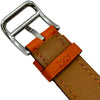 エルメス HERMES Hウォッチ 2001年銀座限定モデル HH1.210.832/GOR オレンジ/ホワイト ステンレススチール クオーツ レディース 腕時計