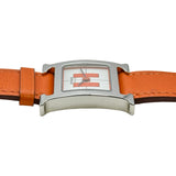 エルメス HERMES Hウォッチ 2001年銀座限定モデル HH1.210.832/GOR オレンジ/ホワイト ステンレススチール クオーツ レディース 腕時計