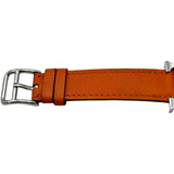 エルメス HERMES Hウォッチ 2001年銀座限定モデル HH1.210.832/GOR オレンジ/ホワイト ステンレススチール クオーツ レディース 腕時計