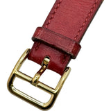 エルメス HERMES メドール ME1.201 ホワイト 金メッキ/ステンレススチール クオーツ レディース 腕時計