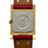 エルメス HERMES メドール ME1.201 ホワイト 金メッキ/ステンレススチール クオーツ レディース 腕時計