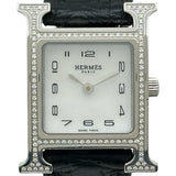 エルメス HERMES Hウォッチ HH1.235 ホワイトシェル ステンレススチール クオーツ レディース 腕時計