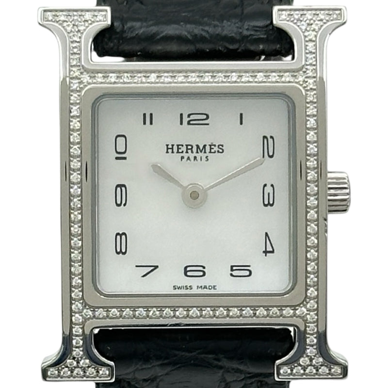 エルメス HERMES Hウォッチ HH1.235 ホワイトシェル ステンレス