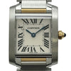 カルティエ Cartier タンクフランセーズ SM W51007Q4 アイボリー/ゴールド ステンレススチール クオーツ レディース 腕時計
