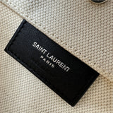 サンローラン SAINT LAURENT リヴゴーシュバケットバッグ 669299 ホワイト キャンバス/レザー レディース ショルダーバッグ