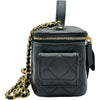 シャネル CHANEL マトラッセ トップハンドル ヴァニティ AP3017 ブラック ゴールド金具 キャビアスキン レディース ショルダーバッグ