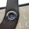 ブルガリ BVLGARI ロゴマニア ハンドバッグ ベージュ/ブラウン キャンバス/レザー レディース ハンドバッグ