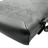 ルイ・ヴィトン LOUIS VUITTON デュオ・スリングデュオバッグ M21890 ブラック モノグラムシャドウレザー メンズ ボディバッグ