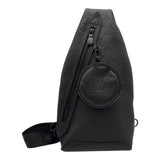 ルイ・ヴィトン LOUIS VUITTON デュオ・スリングデュオバッグ M21890 ブラック モノグラムシャドウレザー メンズ ボディバッグ