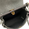 エルメス HERMES エールバッグジップ ミニ G刻印 ブラック ゴールド金具 トワル/ハンター レディース ショルダーバッグ