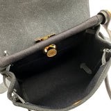 エルメス HERMES エールバッグジップ ミニ G刻印 ブラック ゴールド金具 トワル/ハンター レディース ショルダーバッグ