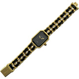 シャネル CHANEL プルミエール S H0001 ブラック メッキ クオーツ レディース 腕時計