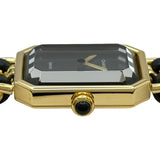 シャネル CHANEL プルミエール S H0001 ブラック メッキ クオーツ レディース 腕時計
