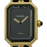 シャネル CHANEL プルミエール S H0001 ブラック メッキ クオーツ レディース 腕時計