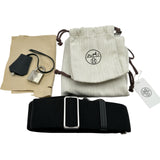 エルメス HERMES ケリー42 マキシ W刻印 ブラック シルバー金具 トゴ メンズ ショルダーバッグ
