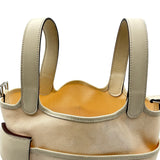 エルメス HERMES ピコタンロックPM カーゴ U刻印 ナタ シルバー金具 トワル/スイフト レディース ハンドバッグ