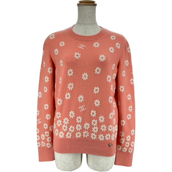 CHANEL　カシミヤサイドボタンデザインニット　knit sweater シャネル CHANEL ココマークディジーカシミヤニットセーター P72453
