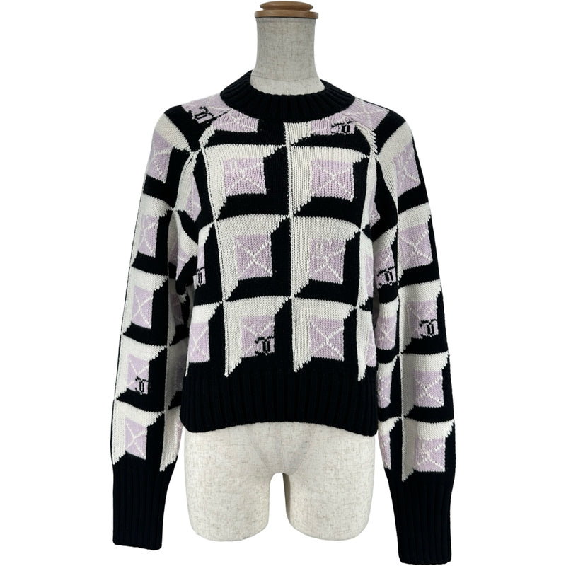 シャネル CHANEL ココマークカシミヤニットセーター P77885 ブラック