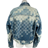 ルイ・ヴィトン LOUIS VUITTON ダミエクラシックデニムジャケット HQA76W ブルー デニム メンズ デニムジャケット