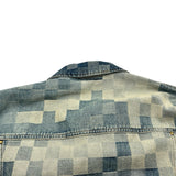 ルイ・ヴィトン LOUIS VUITTON ダミエクラシックデニムジャケット HQA76W ブルー デニム メンズ デニムジャケット