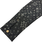 ルイ・ヴィトン LOUIS VUITTON モノグラム総柄デニムジャケット HQA40W ブラック デニム メンズ デニムジャケット