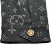 ルイ・ヴィトン LOUIS VUITTON モノグラム総柄デニムジャケット HQA40W ブラック デニム メンズ デニムジャケット