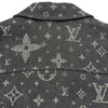 ルイ・ヴィトン LOUIS VUITTON モノグラム総柄デニムジャケット HQA40W ブラック デニム メンズ デニムジャケット