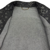 ルイ・ヴィトン LOUIS VUITTON モノグラム総柄デニムジャケット HQA40W ブラック デニム メンズ デニムジャケット
