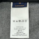 ルイ・ヴィトン LOUIS VUITTON モノグラム総柄デニムジャケット HQA40W ブラック デニム メンズ デニムジャケット