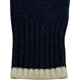 クリスチャン・ディオール Christian Dior アトリエ刺繍ウールニットセーター 213M640AT298 ネイビー ウール メンズ セーター