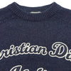 クリスチャン・ディオール Christian Dior アトリエ刺繍ウールニットセーター 213M640AT298 ネイビー ウール メンズ セーター