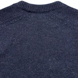 クリスチャン・ディオール Christian Dior アトリエ刺繍ウールニットセーター 213M640AT298 ネイビー ウール メンズ セーター