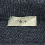 クリスチャン・ディオール Christian Dior アトリエ刺繍ウールニットセーター 213M640AT298 ネイビー ウール メンズ セーター