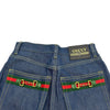 グッチ GUCCI ホースビットポケットフレアデニムパンツ 677255 インディゴ デニム レディース デニムパンツ