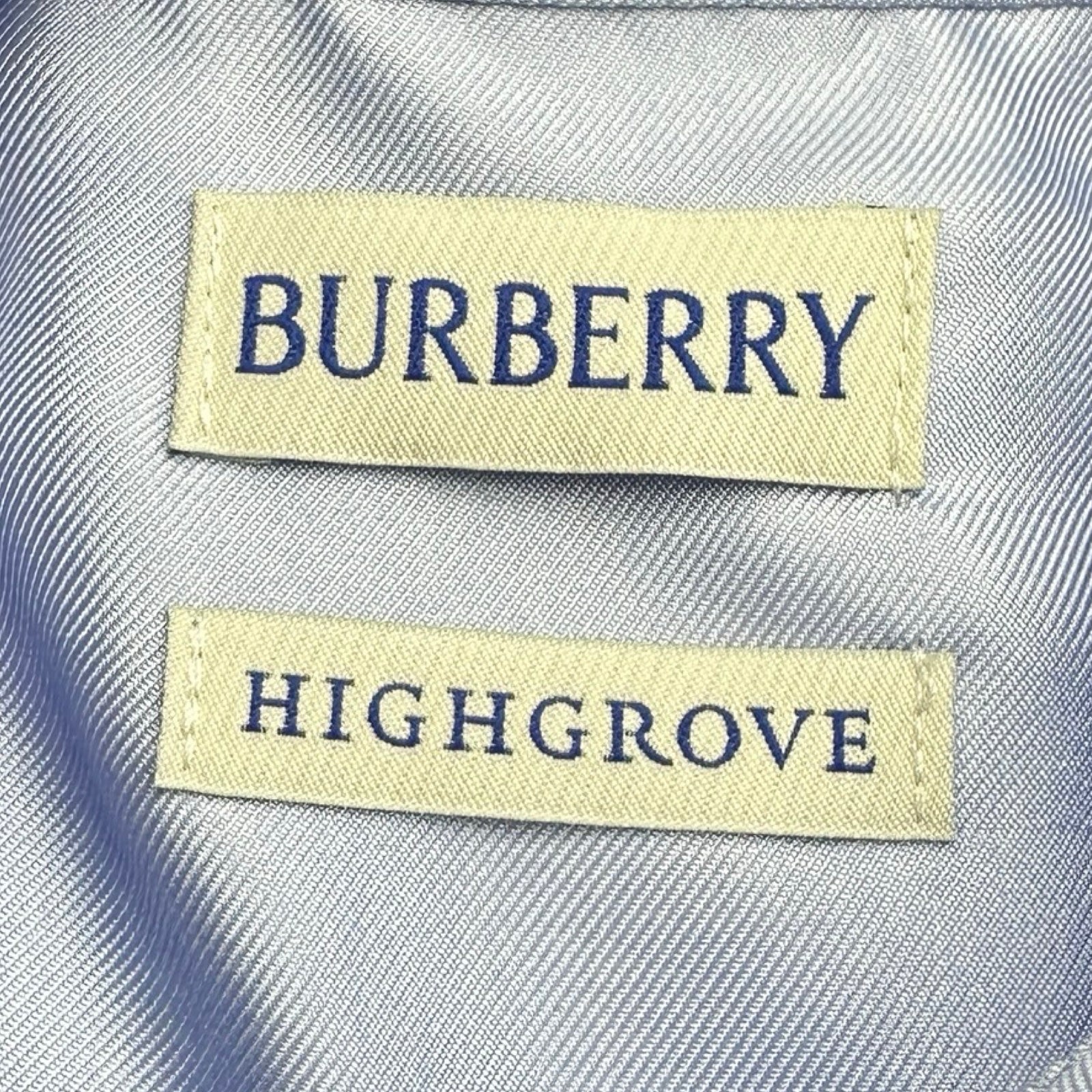 バーバリー BURBERRY ハイグローブ ハニービーシルクシャツワンピース