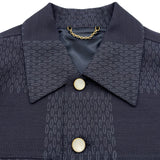 ルイ・ヴィトン LOUIS VUITTON ダミエウールテーラードトラッカージャケット HRB88W ネイビー ウール メンズ テーラードジャケット