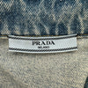 プラダ PRADA トライアングルロゴオーバーサイズデニムシャツ GFC036 ブルー デニム メンズ デニムジャケット
