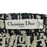 クリスチャン・ディオール Christian Dior オブリーク総柄 ラップスコート 357P15A2970 ネイビー ポリエステル レディース その他ボトムス