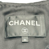 シャネル CHANEL カメリアココマークボタンツイードジャケット P75863 ブラック ツイード レディース その他アウター