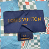 ルイ・ヴィトン LOUIS VUITTON ダミエチェックプリント マウンテンパーカー HKB85W ブルー ナイロン メンズ その他アウター