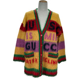 グッチ GUCCI 100周年記念モヘヤニットカーディガン 676847 マルチカラー モヘヤ メンズ カーディガン