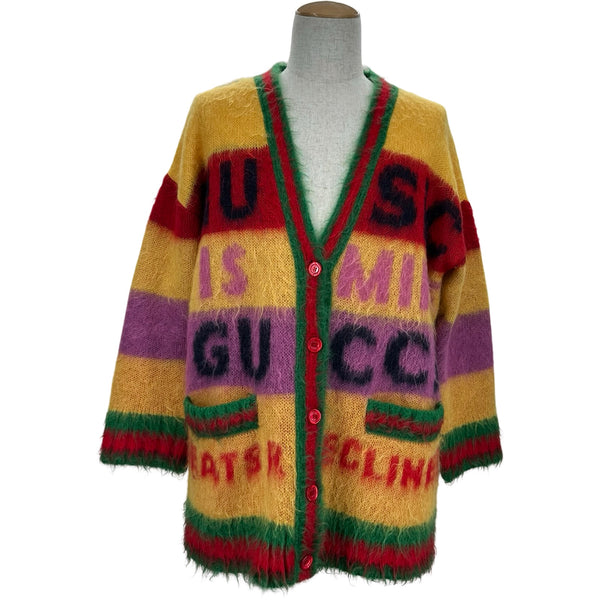 グッチ GUCCI 100周年記念モヘヤニットカーディガン 676847 マルチ