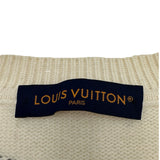 ルイ・ヴィトン LOUIS VUITTON パズルアートジャガードニットセーター HON63W アイボリー ウール メンズ セーター